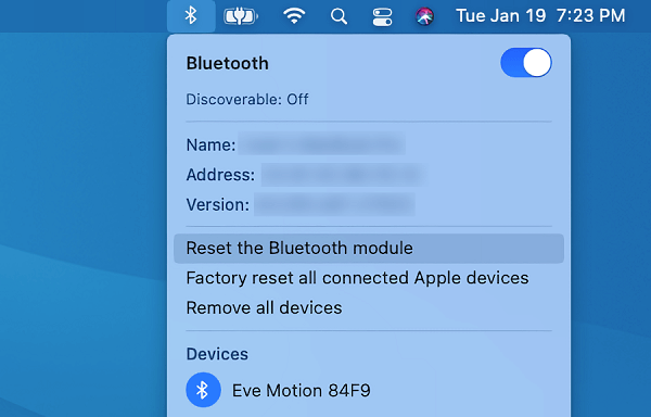 reset your macs bluetooth module