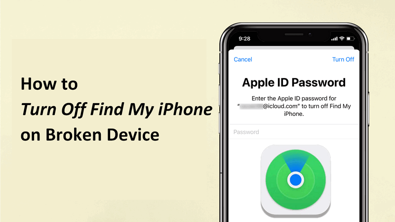 turn off find my iphone