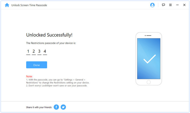 recover passcode