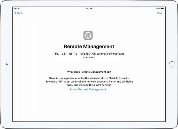 remove remote management lock message