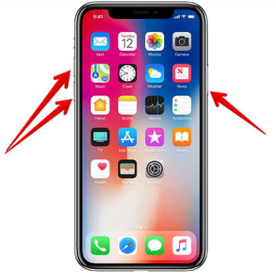 Force Restart iPhone x