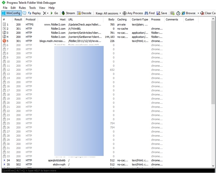 winConfig results