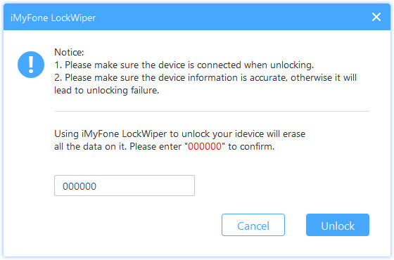 confirm unlock