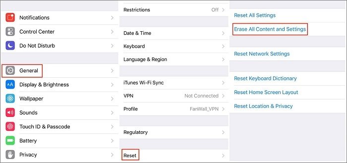 reset your iPhone