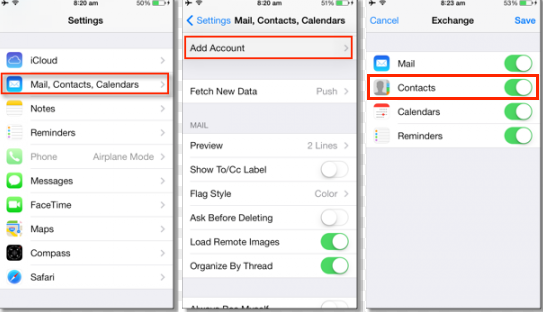 Retrieve Deleted iPhone Contacts from Gmail 
