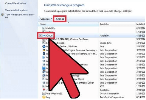 delete iCloud on Windows Computers