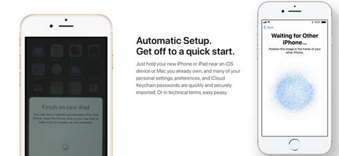 Image result for automatic setup ios 11