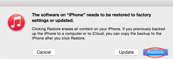 restore locked iPhone screenshot