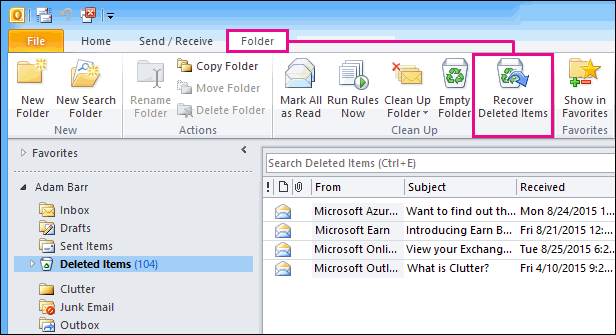 Quick recovery Microsoft tools: