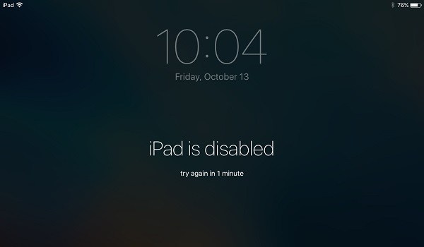 ipad disabled