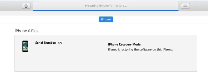 iTunes Stuck on Preparing iPhone for Restore
