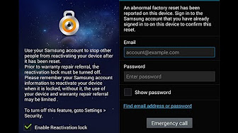 Samsung reactivation lock